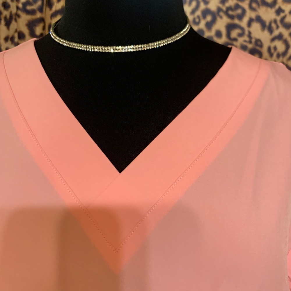 Pink scrub top and pants